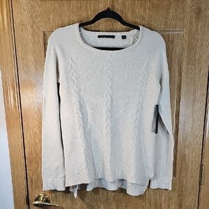 Cyrus Cream Cable Knit Sweater